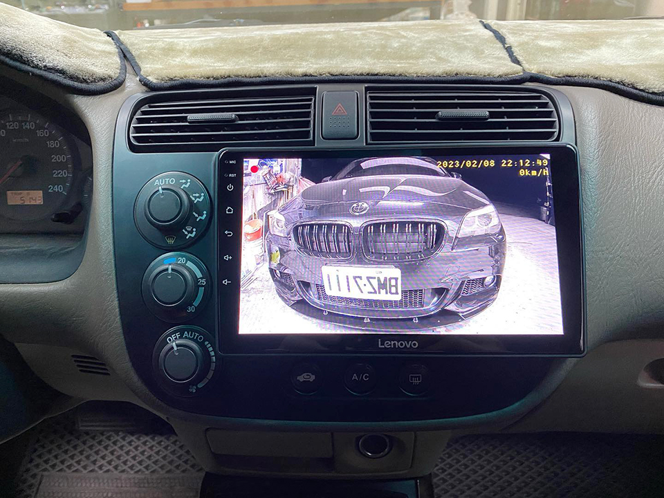 加裝USB行車紀錄器-前鏡頭畫面顯示