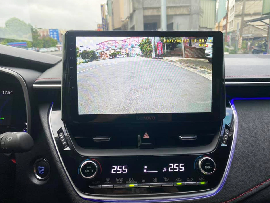 USB行車記錄器-後鏡頭畫面顯示