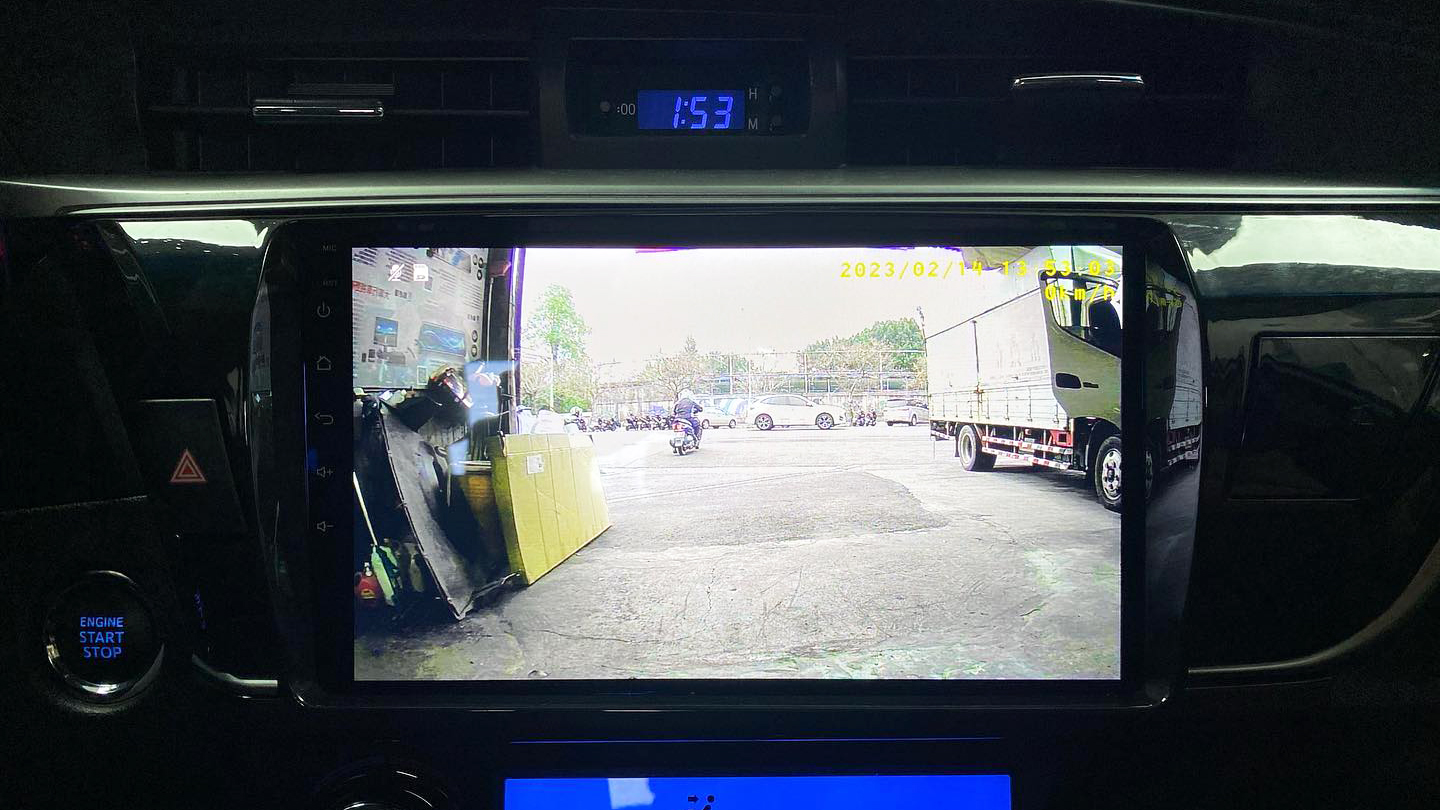 加裝USB行車記錄器-後畫面顯示