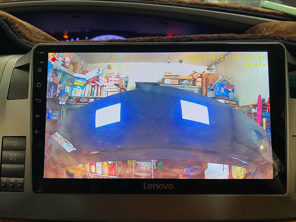 加裝USB行車記錄器-前鏡頭畫面顯示